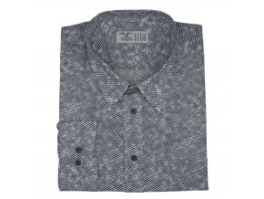 Pánská košile s plastickým vzorem šedá D 192214 1