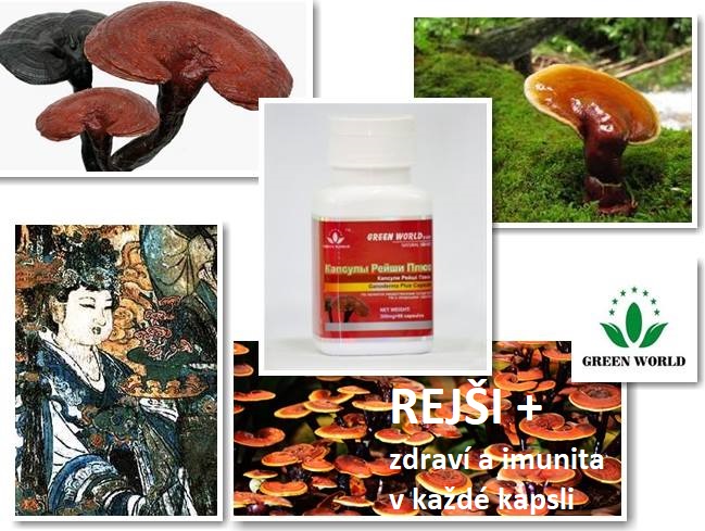 Rejši plus (ganoderma) - posilněte své zdraví, imunitu a energii