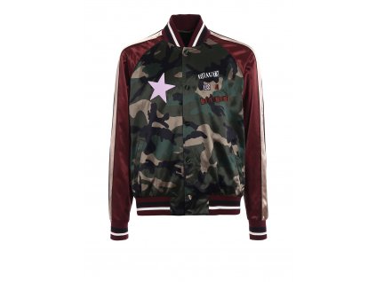 VALENTINO Jamie Reid satin bomber jacket