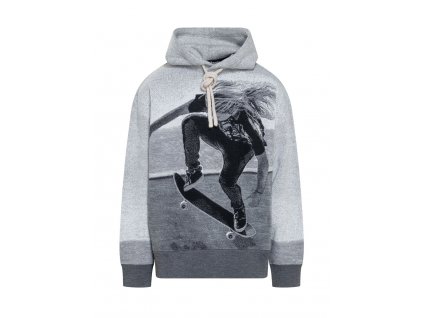 JACQUARD SKATER HOODED SWEATER