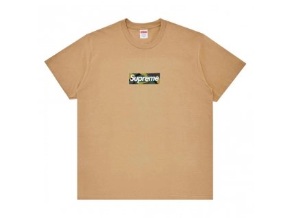 4785 supreme box logo tee fw23 sand 1