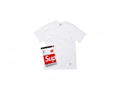 Supreme Hanes Tagless Tees (3 Pack) White Velikost M Cena 1.200, 7 Kusu