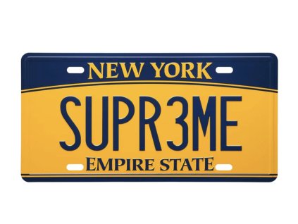 Supreme License Plate