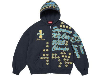 Supreme League Champs Zip Up Hooded Sweatshirt