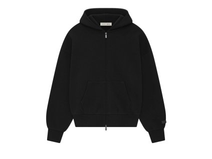 zip mikina černa