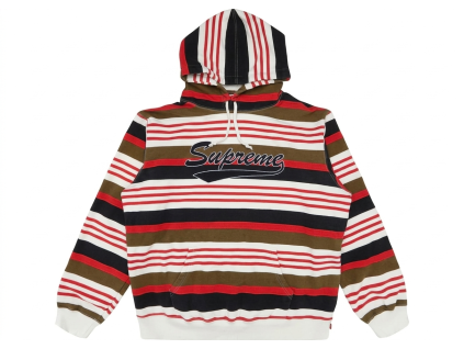 Supreme Striped Hooded Sweatshirt