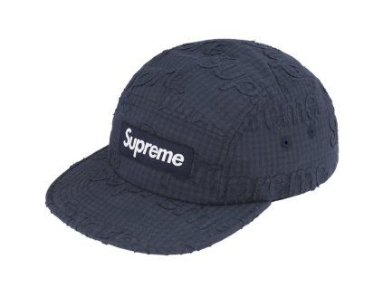 Supreme Monogram Gingham Camp Cap
