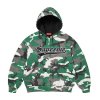 Supreme Quilted Zip Up Hooded Sweatshirt
