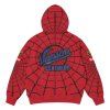 Supreme Vanson Leathers Spider-Man Zip Up Hooded Sweatshirt