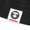 AAPE TWILL BUCKET HAT BLACK