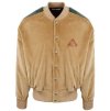Palm Angels Logo Patch Buttoned Corduroy Jacket