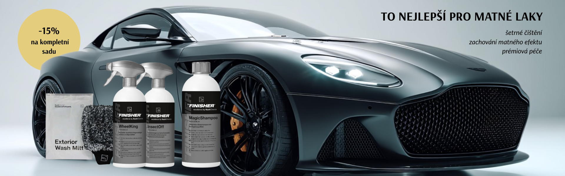 Sada na mytí matných laků vozidel Koch