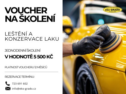 5500 Voucher školení Leštění a konzervace laku