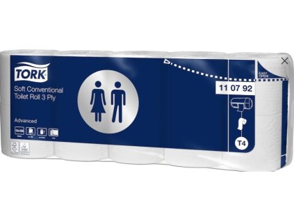 tork jemny 3vrstvy toaletni papir konvencni role 150 ut bila 7 x 10 roli