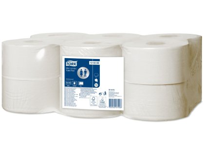 tork advanced toaletni papir mini jumbo 2 vrstvy 12 x 850 ut 1 x 12 bila