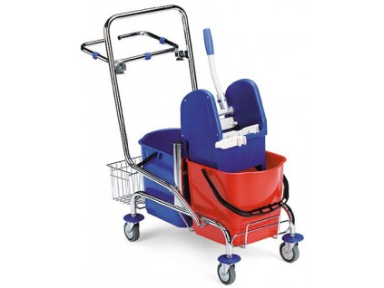 filmop vozik uklidovy filmop 8017 2 x 15l chrom kosik drzak pytle