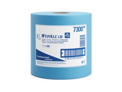 Image_Utěrka KIMBERLY CLARK WYPALL L30, 2vr., 23,5 x 38 cm, 500 útr., modrá
