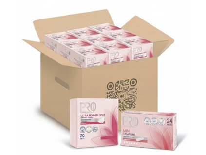 Sada Dámské vložky(480ks), tampony (576ks) a hygienické sáčky (600ks)