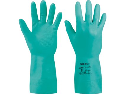 Rukavice chemické, Ansell 37-676 Sol-Vex, vel. 7,8,9,10,11