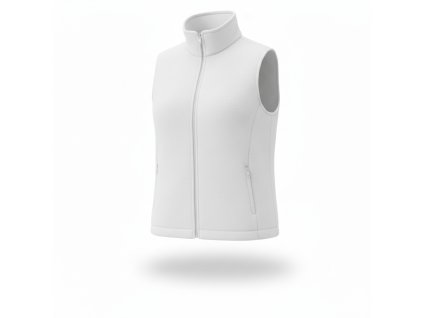 VORMA LADY fleecová vesta bílá