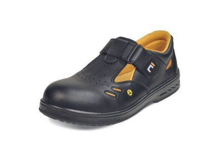 CERVA RAVEN MF ESD SRC sandály, varianta O1 a S1(MF), barva černá a bílá