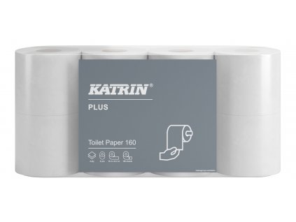 toaletni papir katrin plus toilet 160 2 vrstvy bily 1 x 8 ks