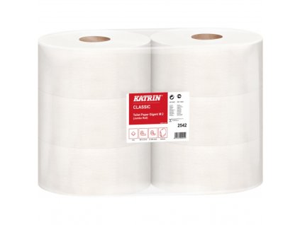 toaletni papir katrin classic gigant 23 cm 10 cm 2 vrstvy bily 1 x 6 ks