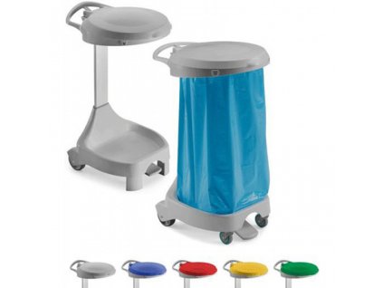 filmop stojan pojizdny delta drzak pytle 2 kolecka zelene viko