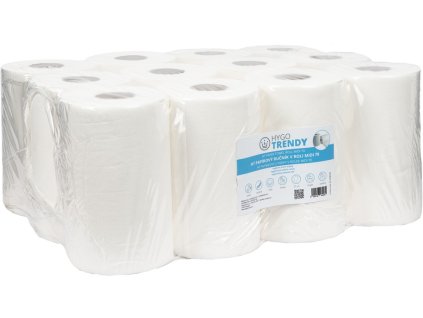 papirovy rucnik hygotrendy v roli midi 70 2 vrstvy bily 1 x 12 roli
