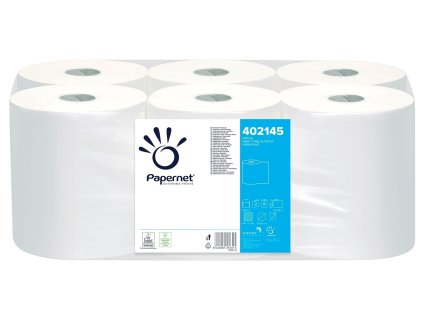 rucnik papirovy v roli rollmatic papernet imbalpaper 2 vrstvy bily 1 x 6 roli