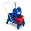 Filmop vozík na úklid FREED, 2 x 15l plast kovove madlo