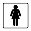Samolepka wc - ženy