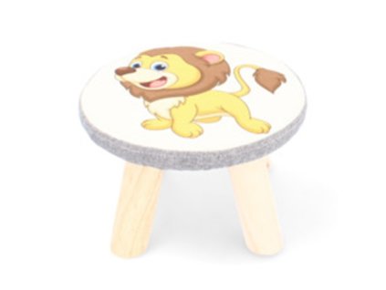 1359 koopman dreveny taburet pro deti 28 x 18 cm lev