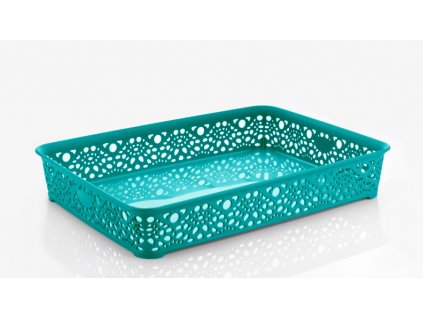 1698 mega plast kosik monako s 6 x 26 x 20 cm tyrkysovy