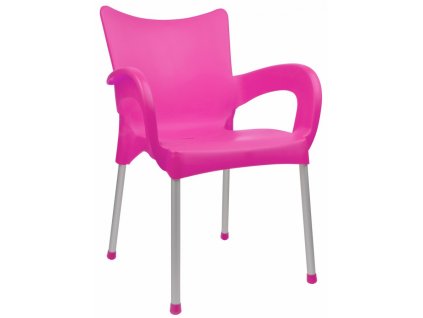 1917 mega plast plastova zidle dolce al nohy 82 5 x 59 x 55 cm stohovatelna ruzova