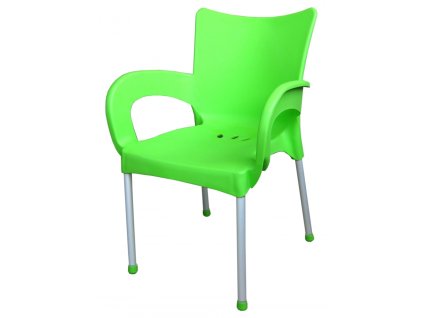 1947 mega plast plastova zidle smart al nohy 83 x 57 x 54 cm stohovatelna zelena