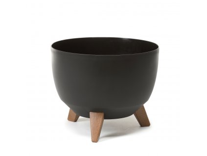 3018 1 lamela plastova misa na nozkach roma prumer 47 cm cerna