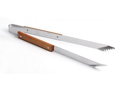 4611 somagic nerezove grilovaci kleste s drevenou rukojeti 40 cm