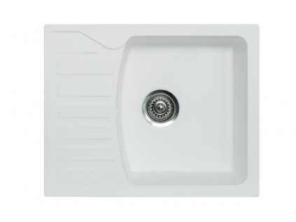 4947 metalac inko obdelnikovy drez x granit quadro m 620 x 500 mm prumer 90 mm pro sifon tl 12 mm bily vcetne sifonu
