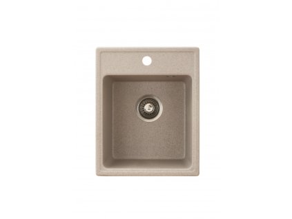 4965 metalac inko drez x granit quadro 40 otvor pro baterii 400 x 500 mm prumer 90 mm pro sifon tl 12 mm bezovy vcetne sifonu