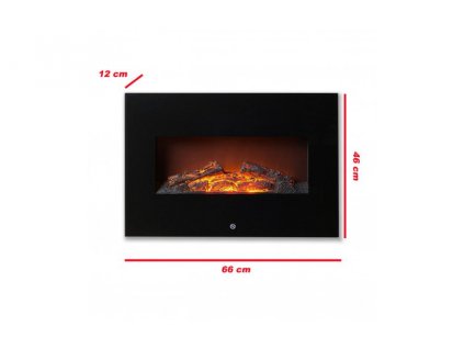 5928 igotherm elektricky nastenny krb memphis s ventilatorem 1800w 220 240v 50hz 66x46x13cm