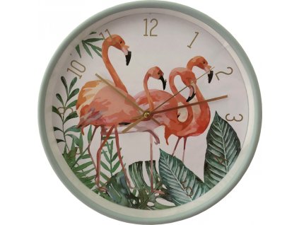 7224 due esse nastenne hodiny plamenak prumer 25 cm zelene