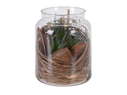 8550 koopman dekoracni umela kvetina ve sklenene doze dekor c 2