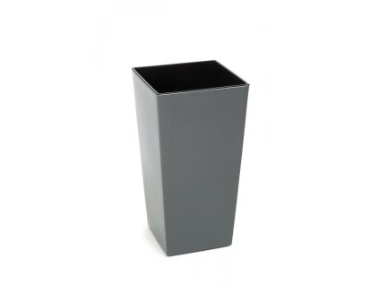 14223 plastovy kvetinac finezia 190x190 mm antracit