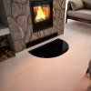 sklo pod kamna FLAMINGO OBLOUK 700x450 R350 CERNE interier
