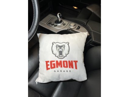 Polštář Egmont logo bílý