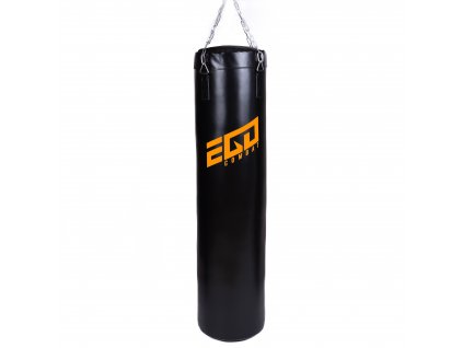 Ego Combat Premium Endurance Punching Bag - Black/Orange