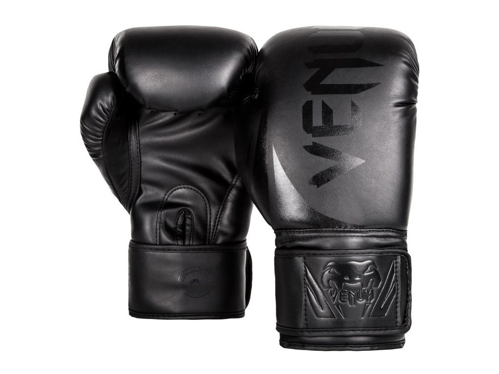 Boxerské rukavice Venum Challenger 2.0 - černá barva/černé logo |  egocombat.cz