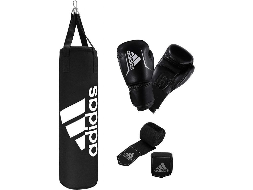 Set - boxerské rukavice, boxovací pytel a bandáže adidas ADIBPKIT03 |  egocombat.cz