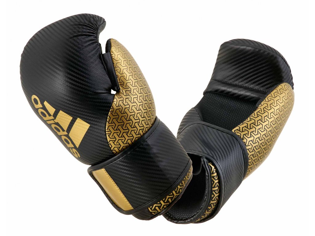 adidas Pro Point Fighter otevřené rukavice - černá/zlatá